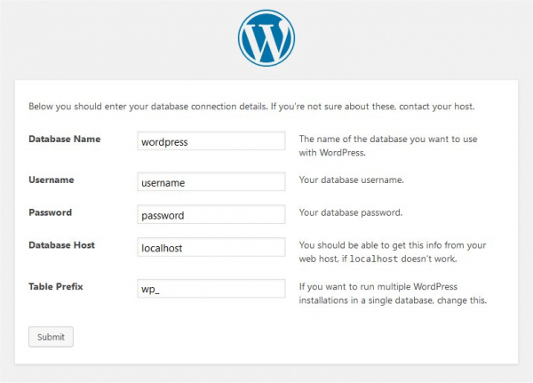 Guide för installation av WordPress